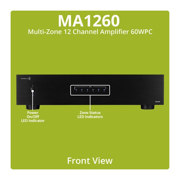 Main product image for Dayton Audio MA1260 Multi-Zone 12-Channel Amplif 300-8150